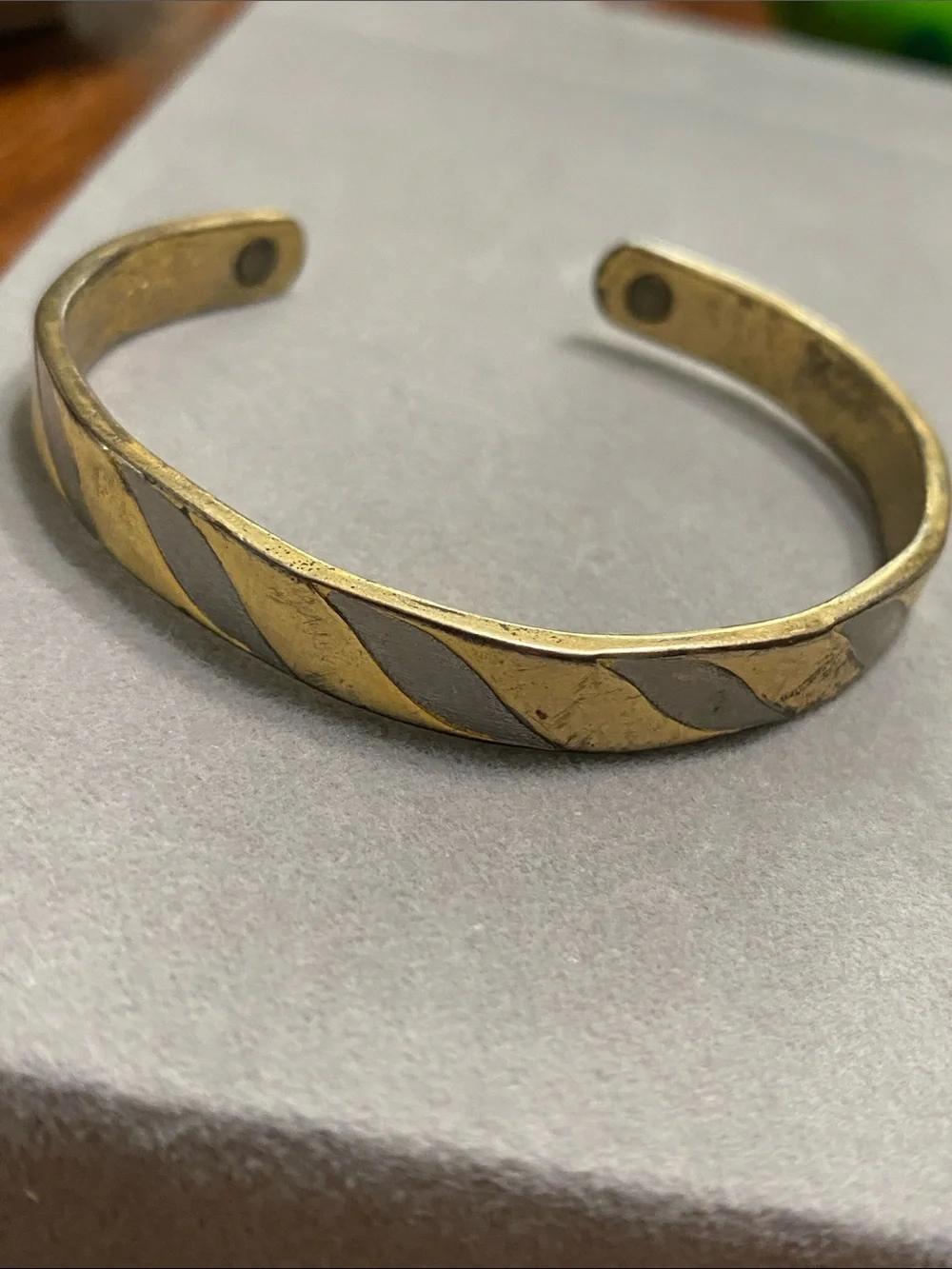 24KGold EP Mens or Women’s Twisted Cuff Bracelet